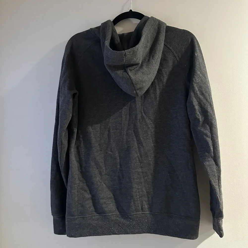 The North Face Womens Half Dome Full Zip Hoodie Charcoal Grey Heather Medium - Picture 5 of 5